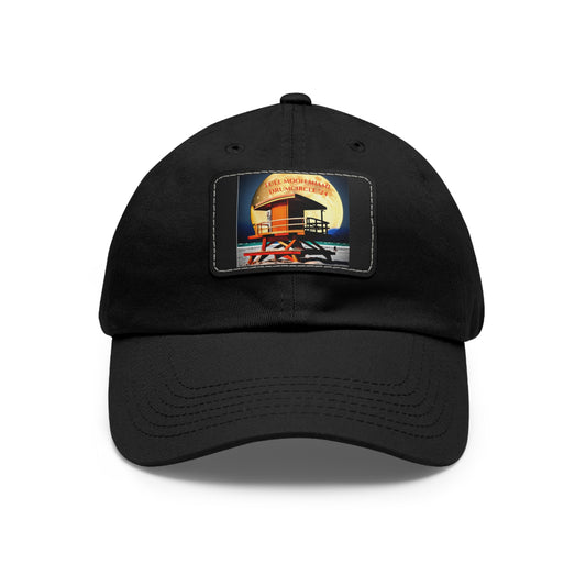 Full Moon Miami Drumcircle '24 Dad Hat with Leather Patch (Rectangle)