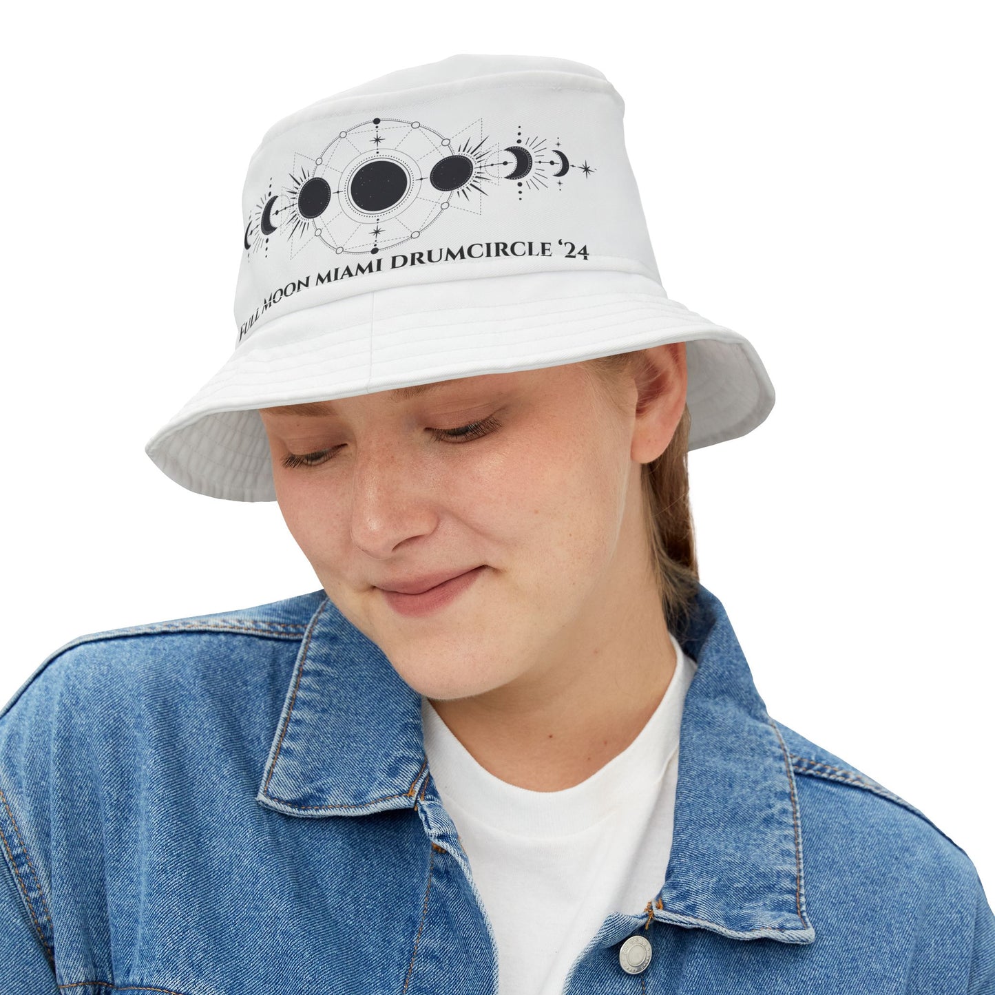 Full Moon Miami Drumcircle Bucket Hat (AOP)