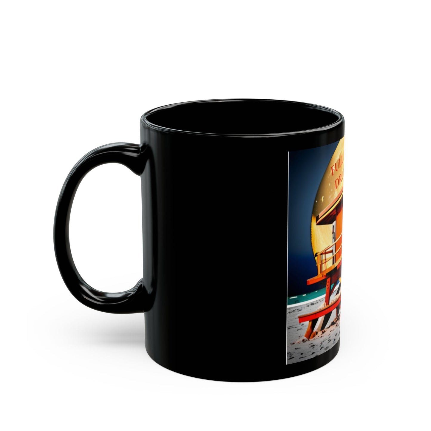 Full Moon Miami Drumcircle '24 Black Mug (11oz, 15oz)