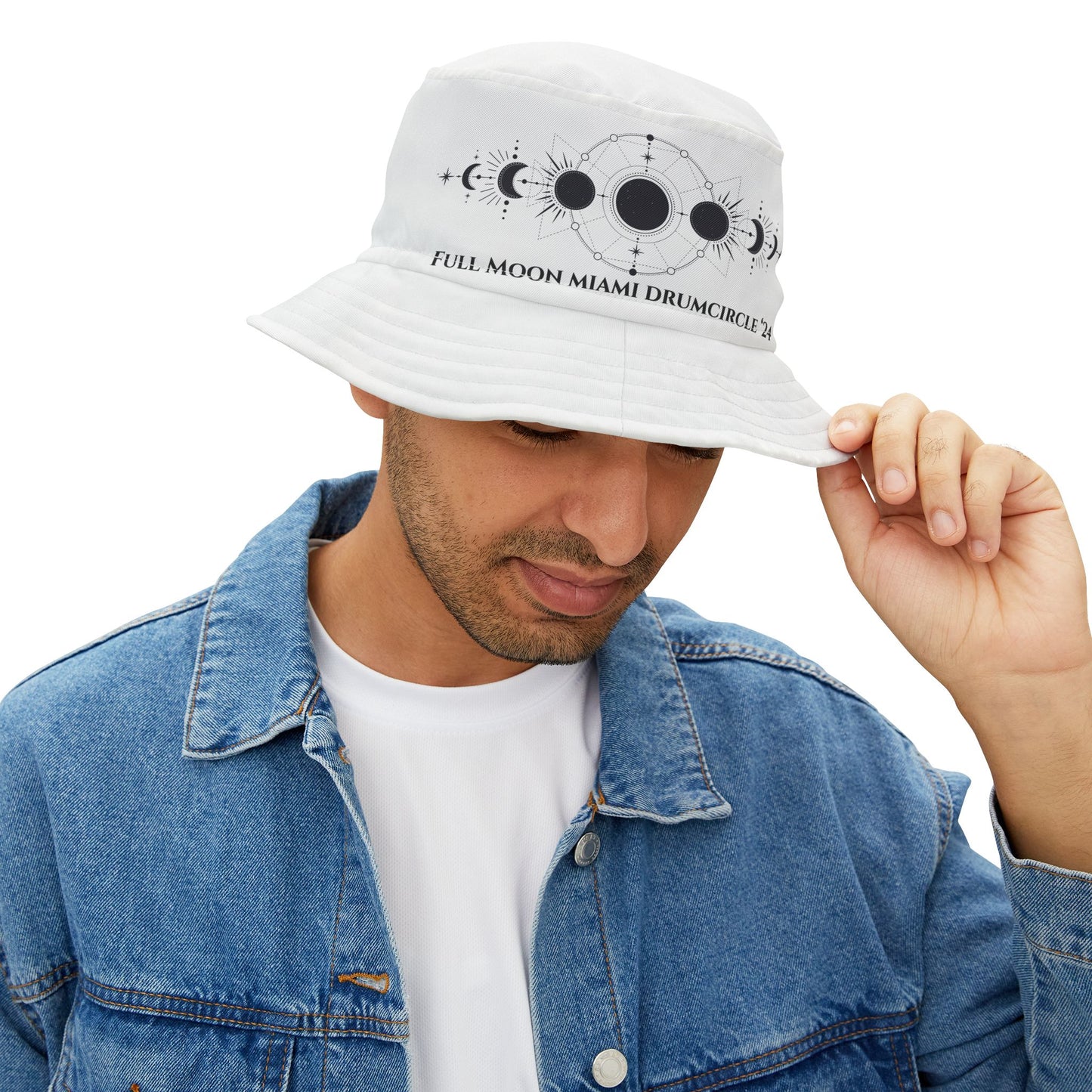 Full Moon Miami Drumcircle Bucket Hat (AOP)