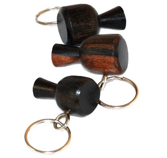 Ebony Djembe Key Chain by Africa Heartwood Project